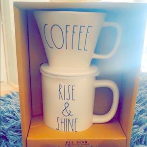 Beautiful mug Rae Dunn collection in gift boxes with ribbon perfect for a gift